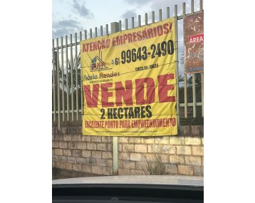 Chácara comercial na margem BR 080-Brazlandia-DF.